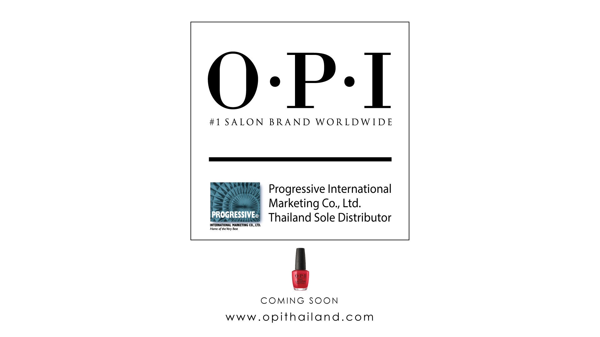 OPI Thailand - #1 Salon Brand Worldwide. Full Website Coming Soon